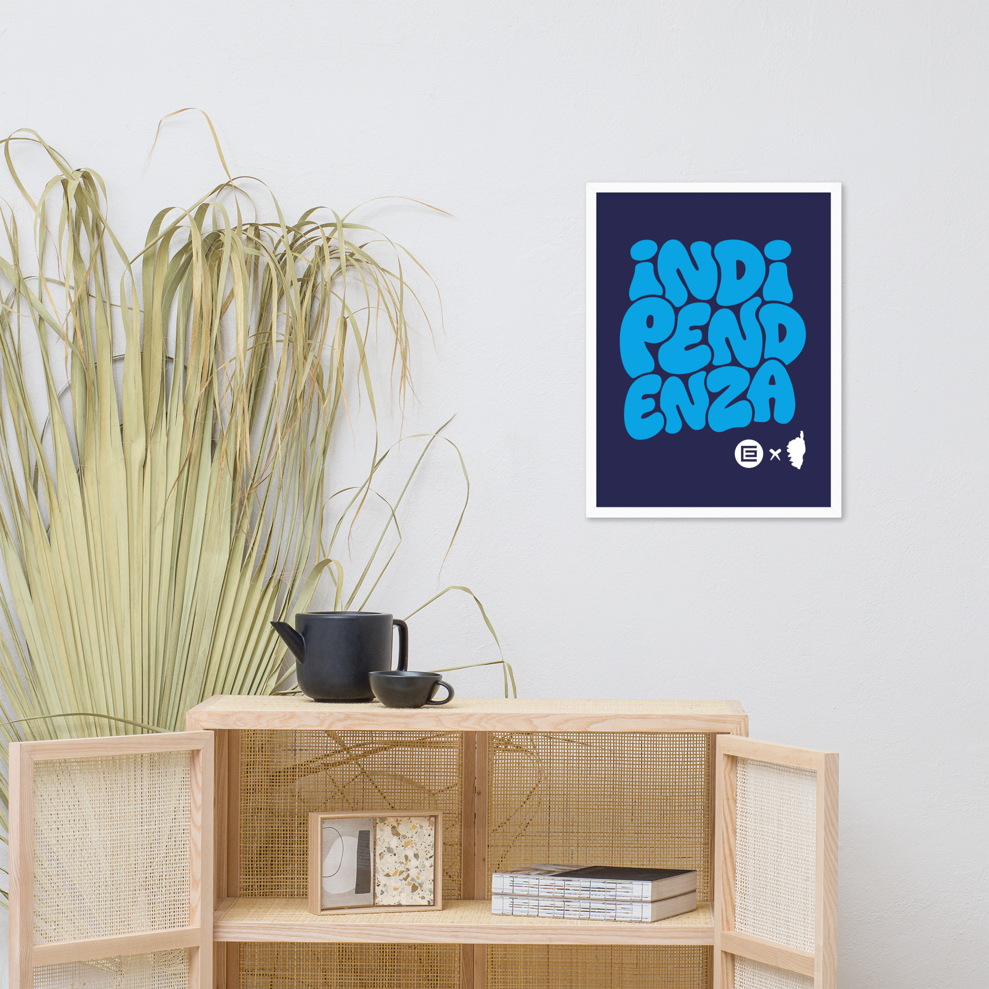 Affiche Encadrée Indipendenza Bleue – Image 9