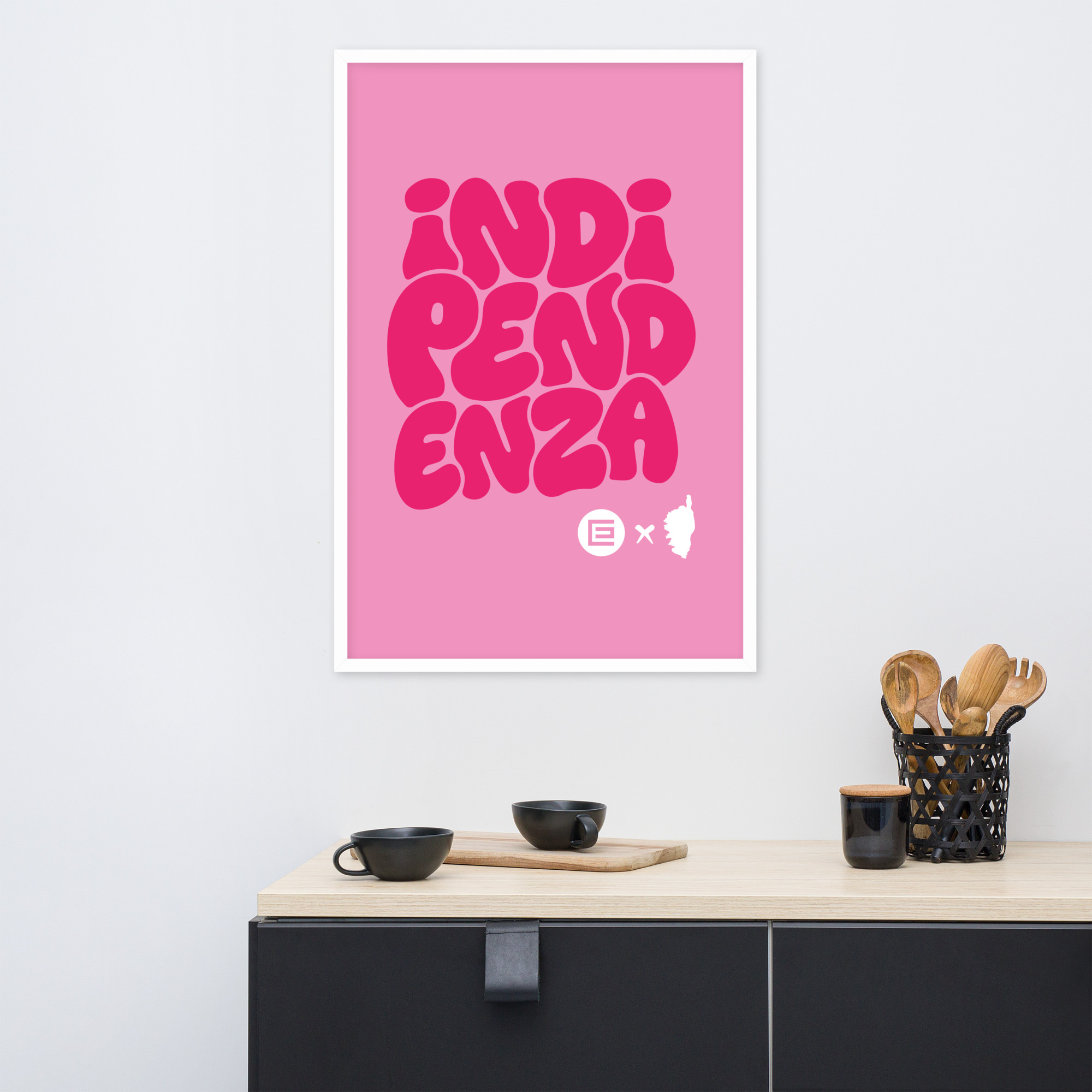 Affiche Encadrée Indipendenza Rose – Image 10