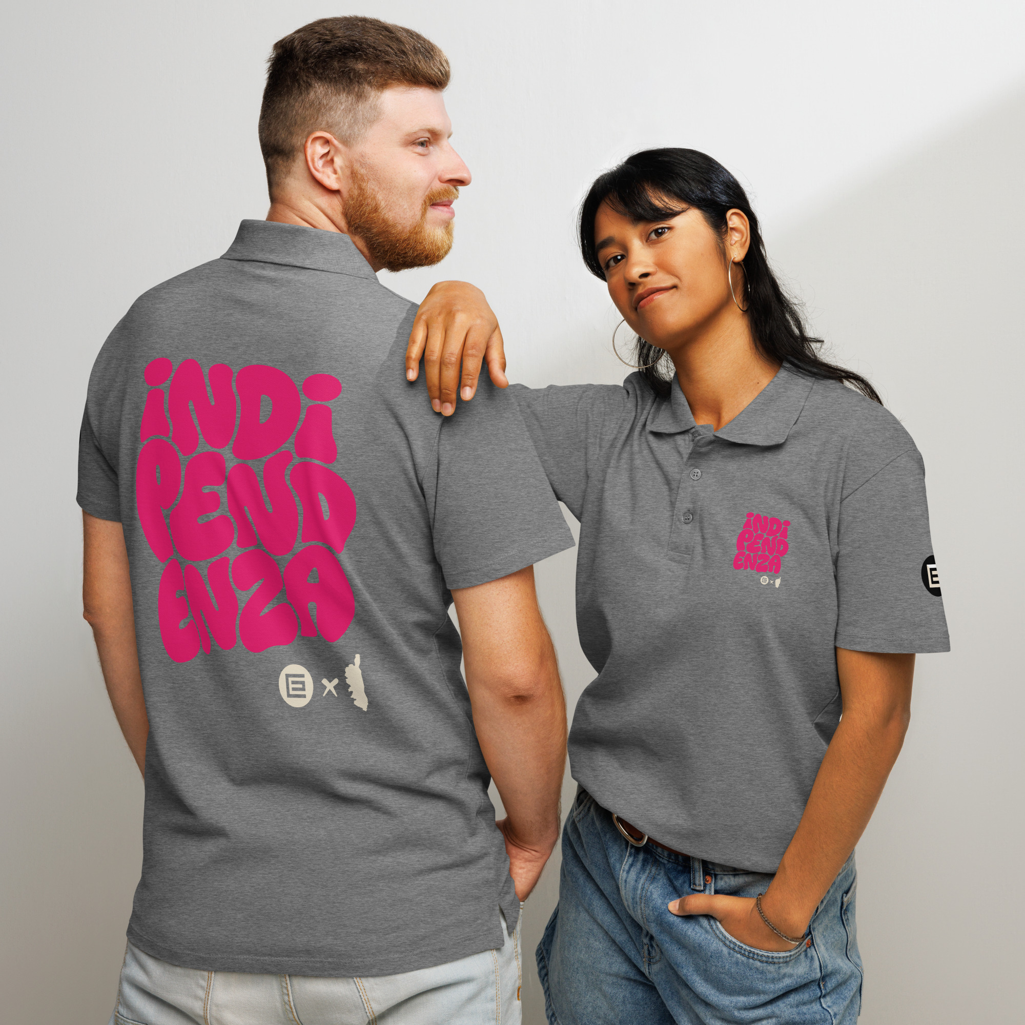 Polo piqué Indipendenza GC-Pink