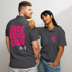 Polo piqué Indipendenza GF-Pink