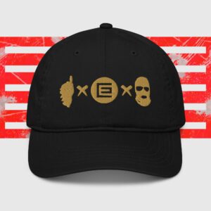 Casquette de baseball bio Ribellu Noir Or
