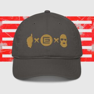 Casquette de baseball bio Ribellu Gris Or
