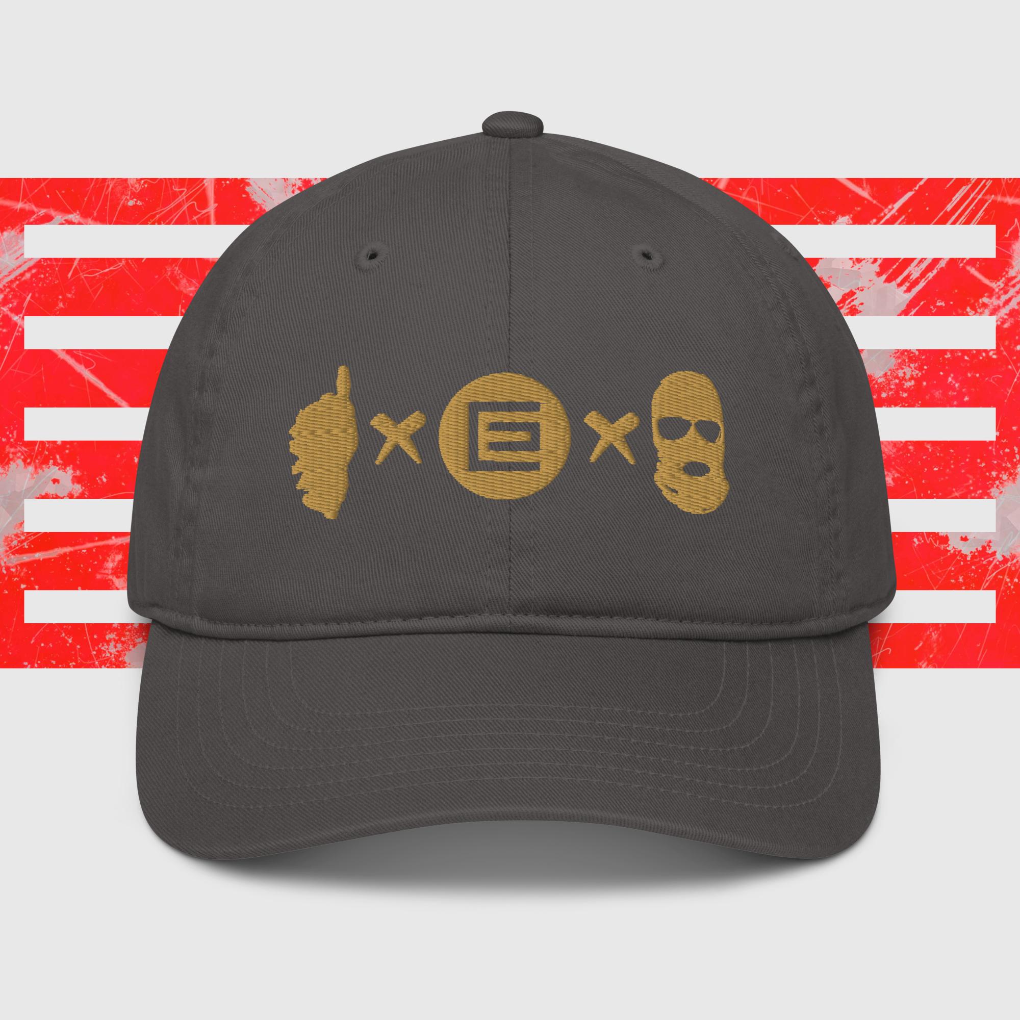 Casquette de baseball bio Ribellu Gris Or