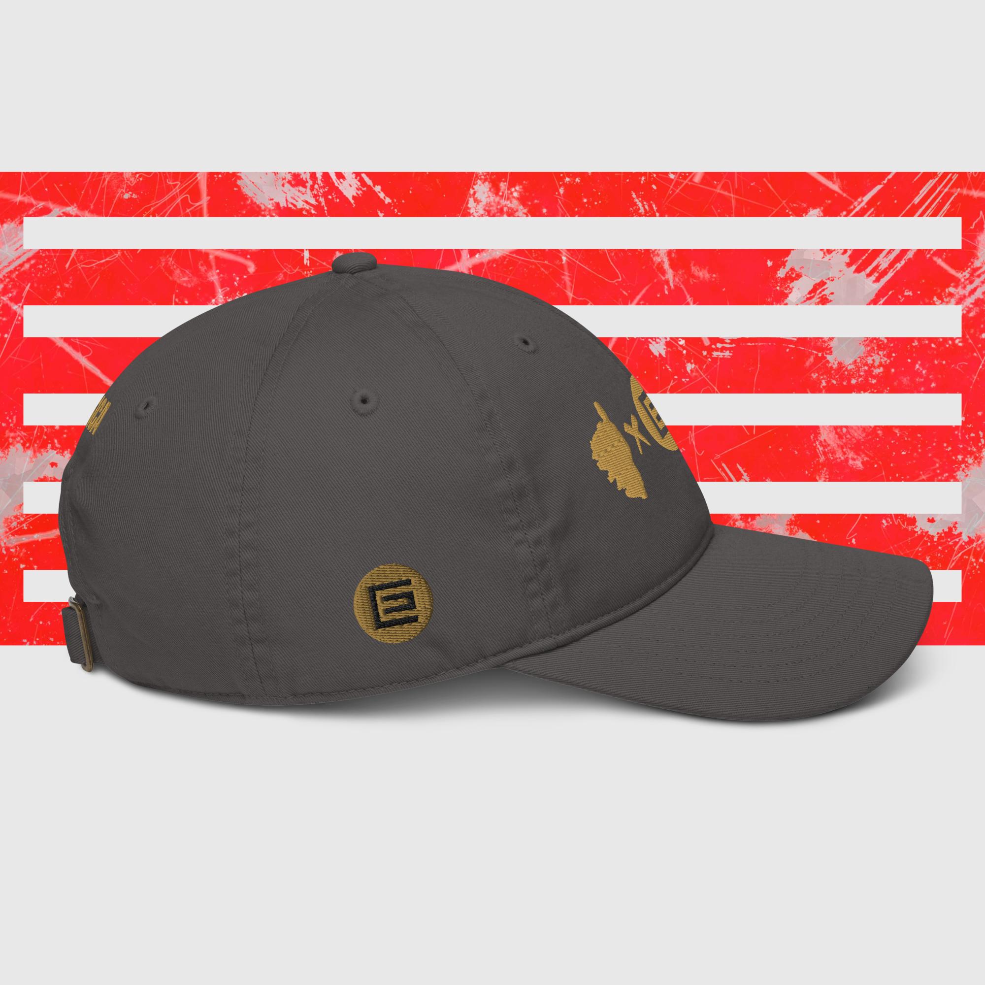 Casquette de baseball bio Ribellu Gris Or – Image 3