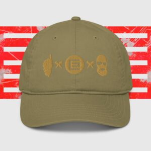 Casquette de baseball bio Ribellu Kaki Or