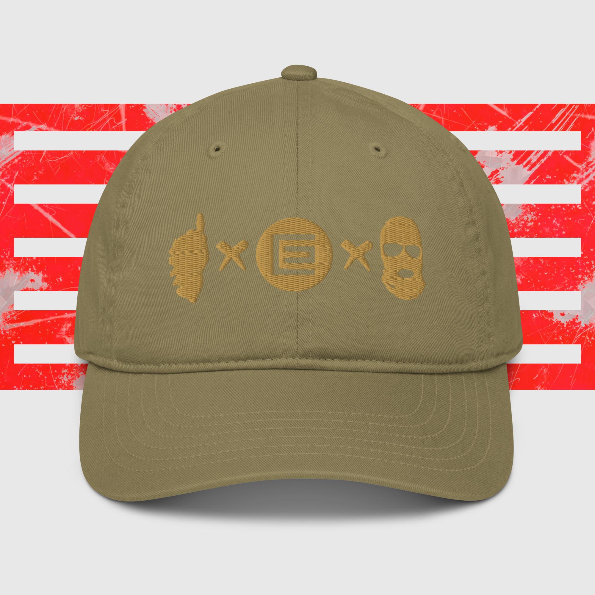 Casquette de baseball bio Ribellu Kaki Or