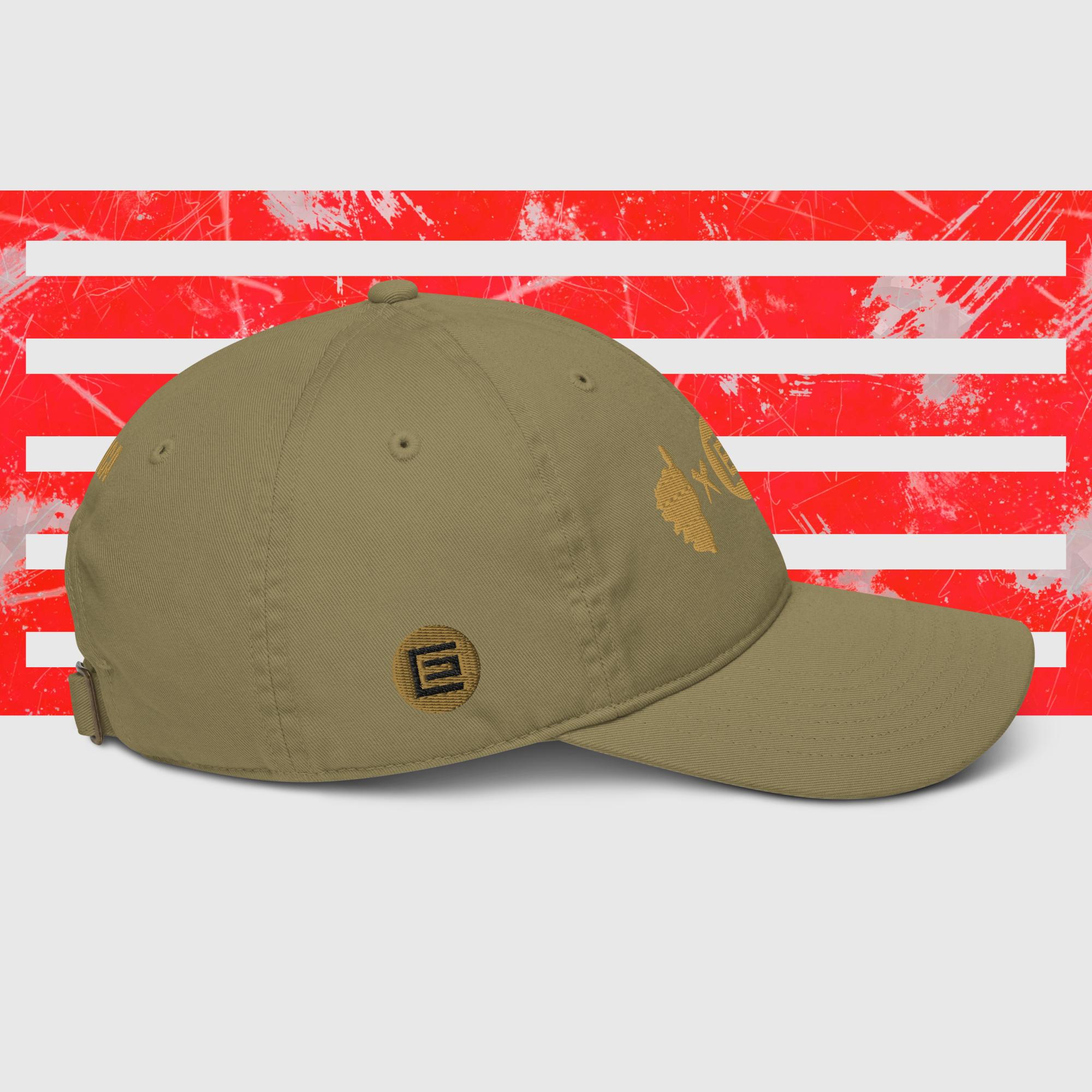 Casquette de baseball bio Ribellu Kaki Or – Image 3