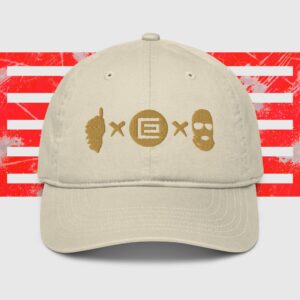 Casquette de baseball bio Ribellu Beige Or