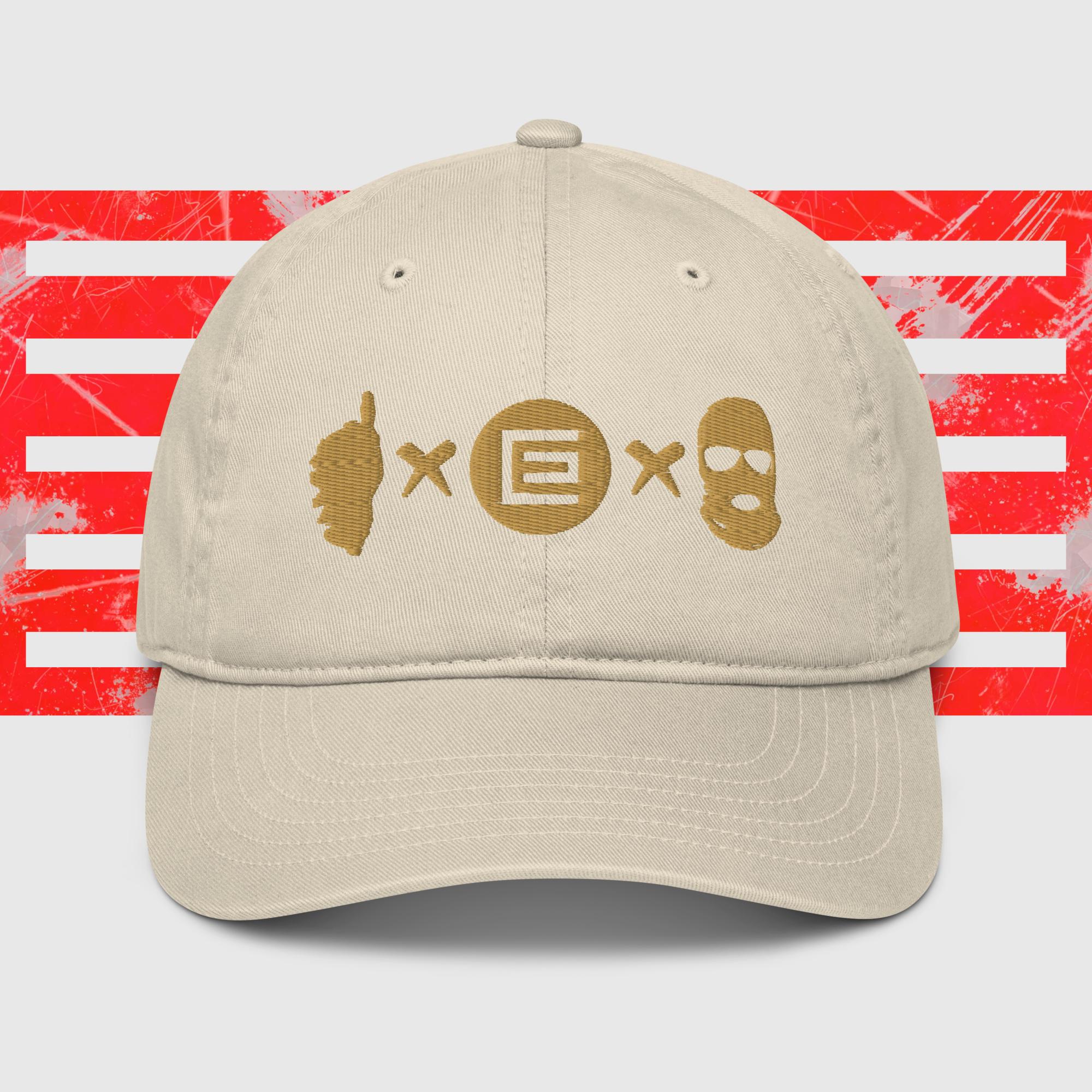 Casquette de baseball bio Ribellu Beige Or