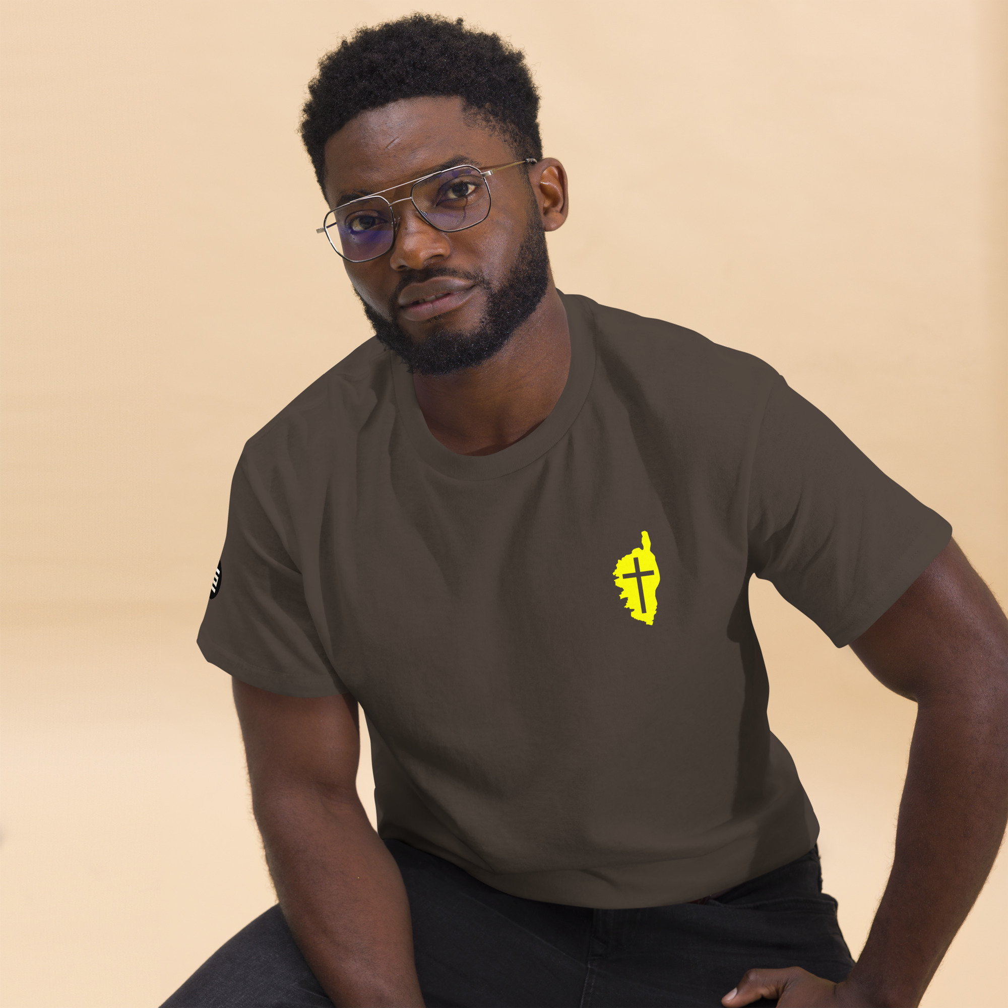 T-shirt unisexe Quasquara Chocolat
