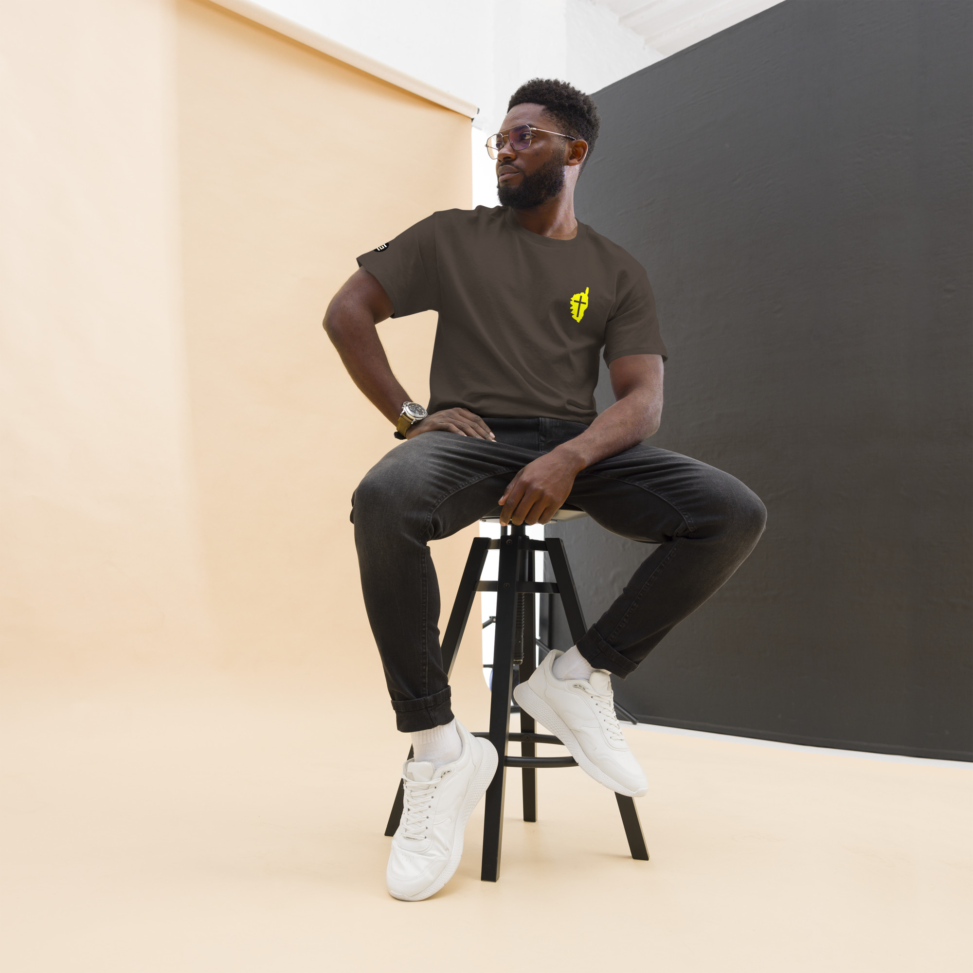T-shirt unisexe Quasquara Chocolat – Image 3
