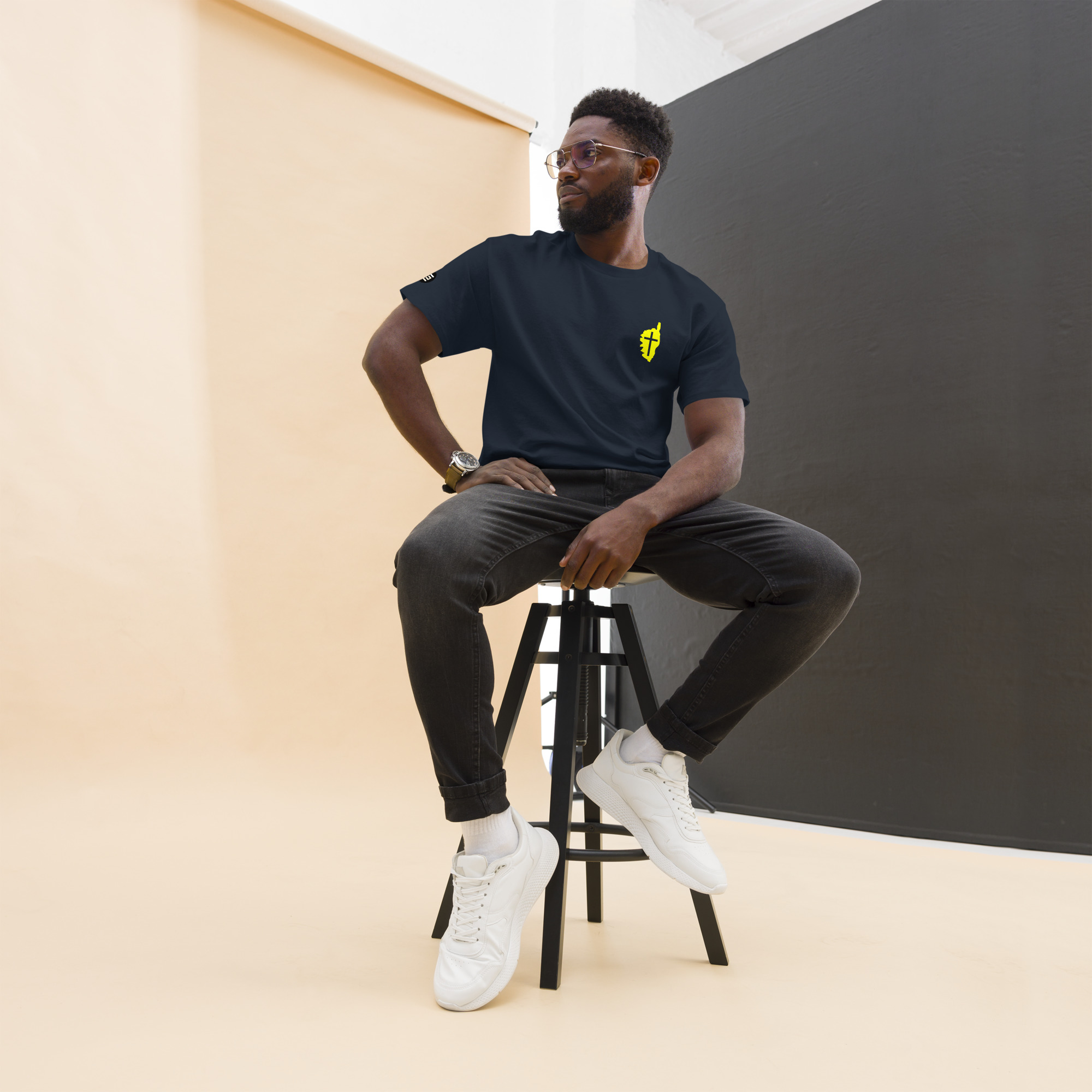 T-shirt unisexe Quasquara Marine – Image 3