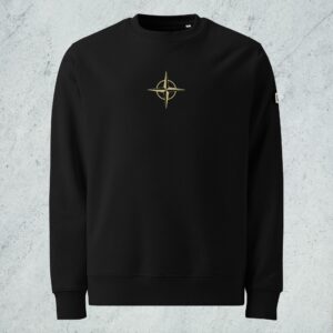 Sweat éco-resp. unisexe 50 Croix Black