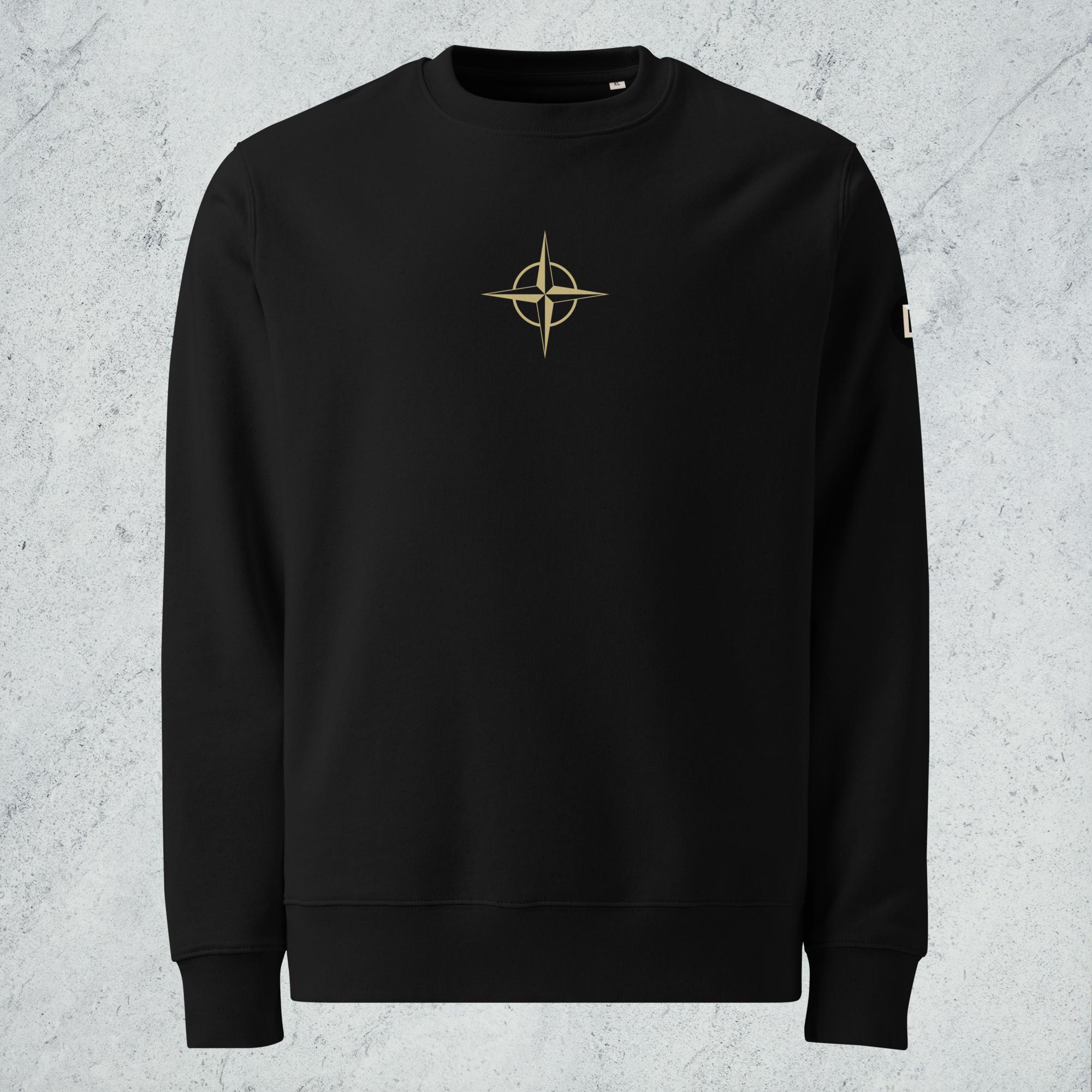 Sweat éco-resp. unisexe 50 Croix Black