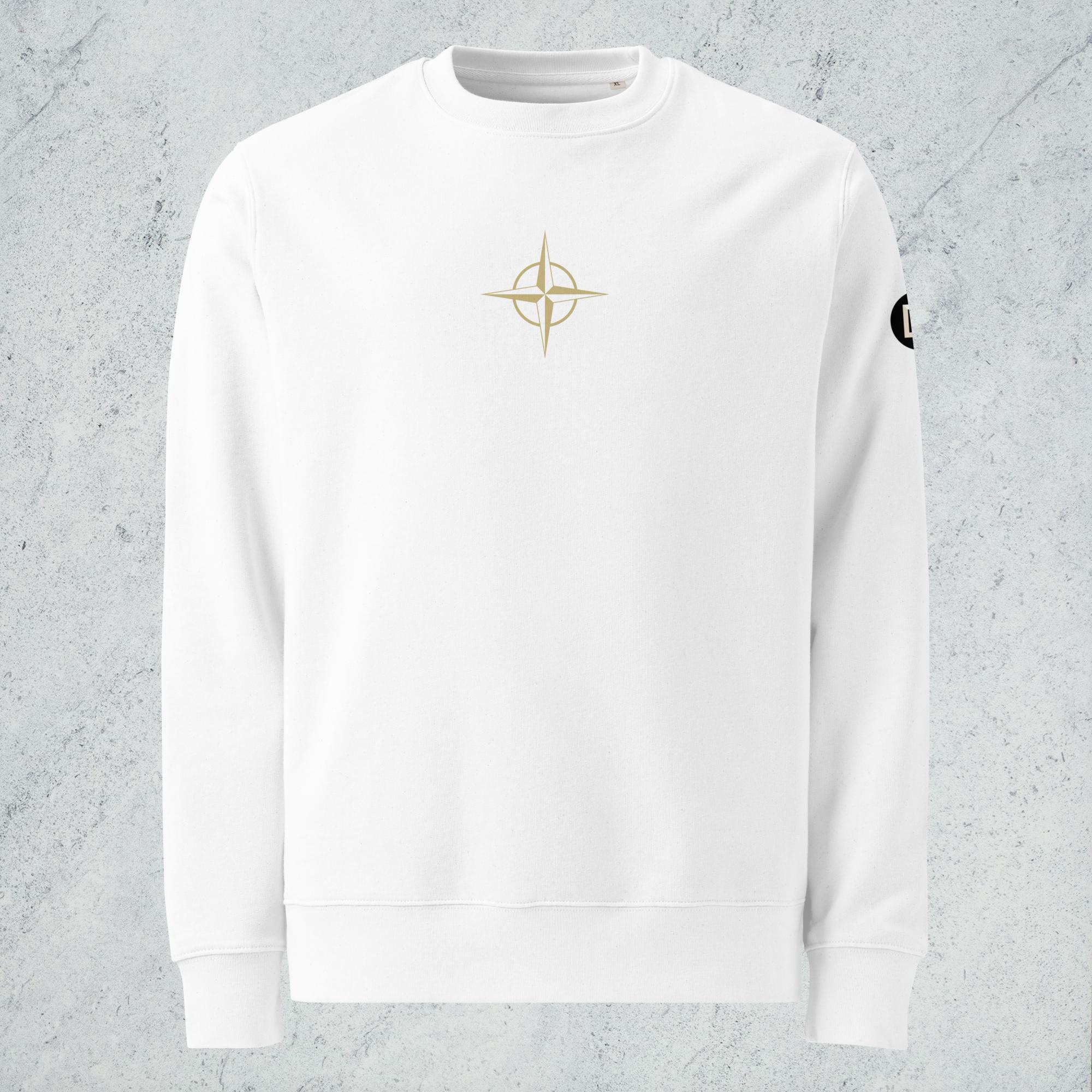 Sweat éco-resp. unisexe 50 Croix White