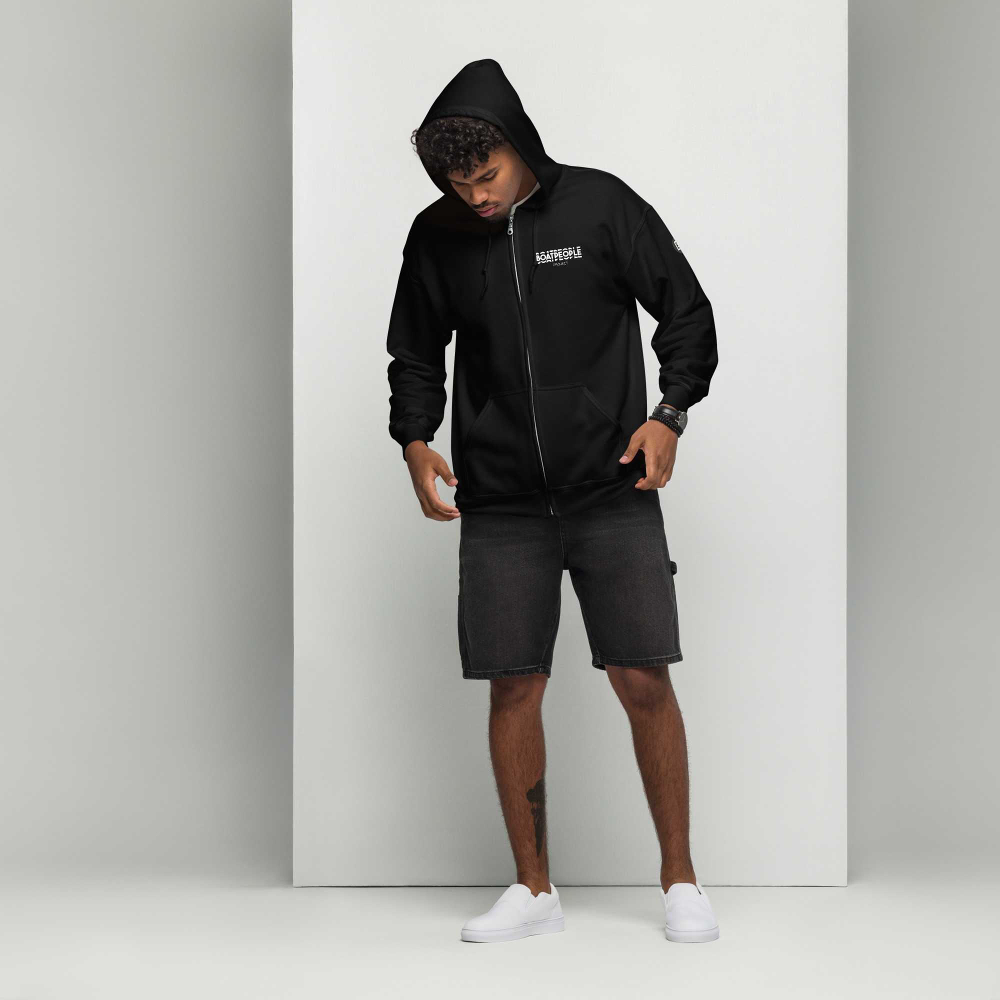 Sweat à capuche BoatPeople épais unisexe à fermeture éclair – Image 22