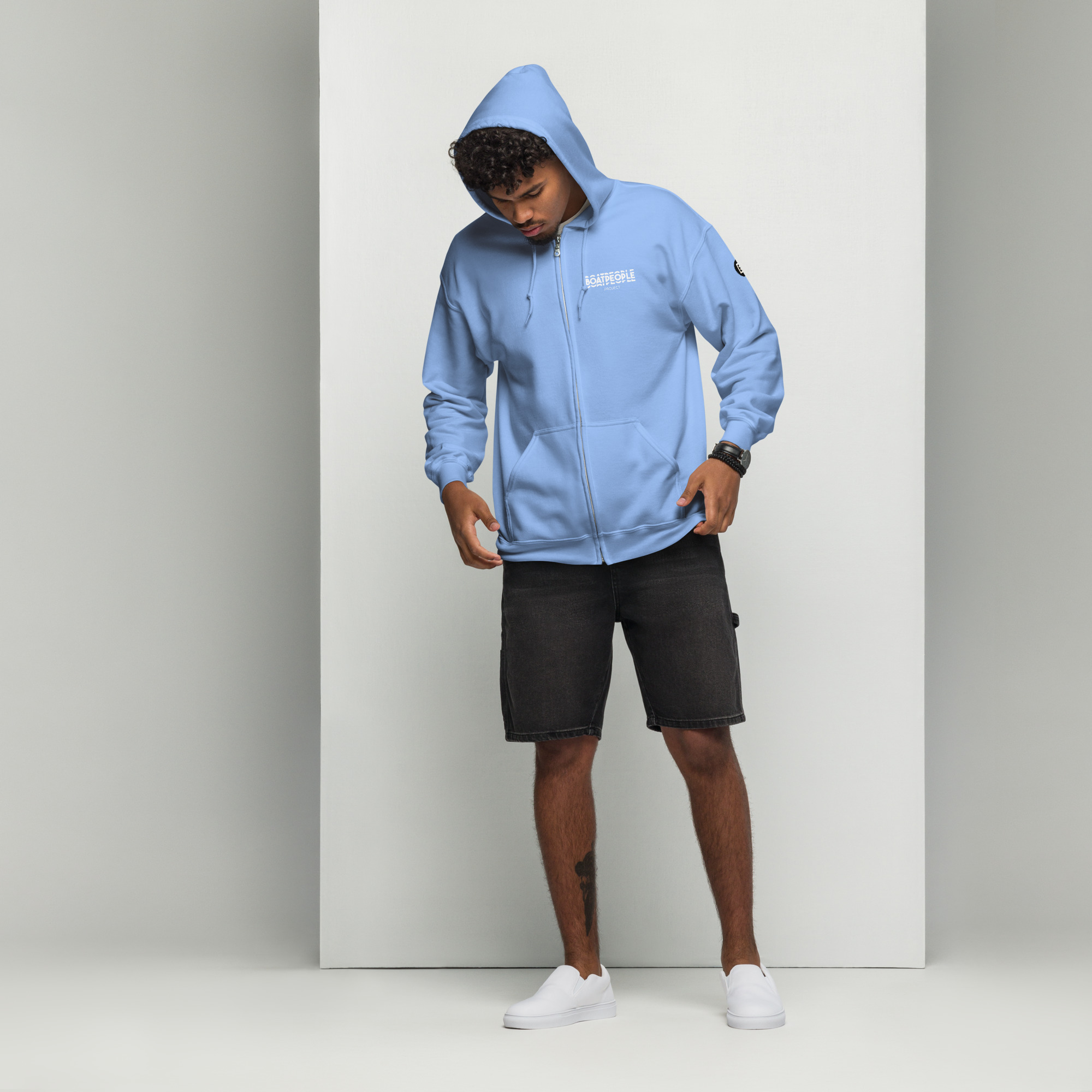 Sweat à capuche BoatPeople épais unisexe à fermeture éclair – Image 19