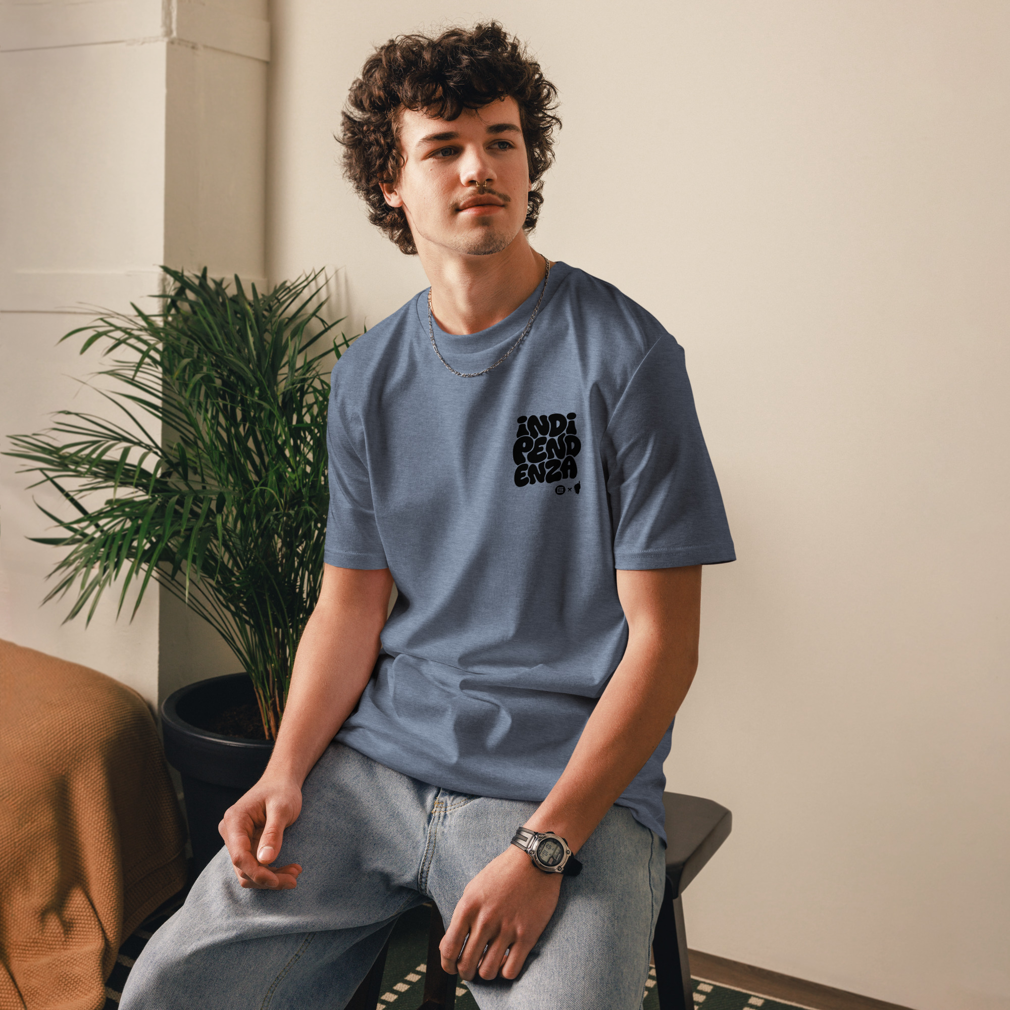 T-shirt bio Indipendenza BG-BLK