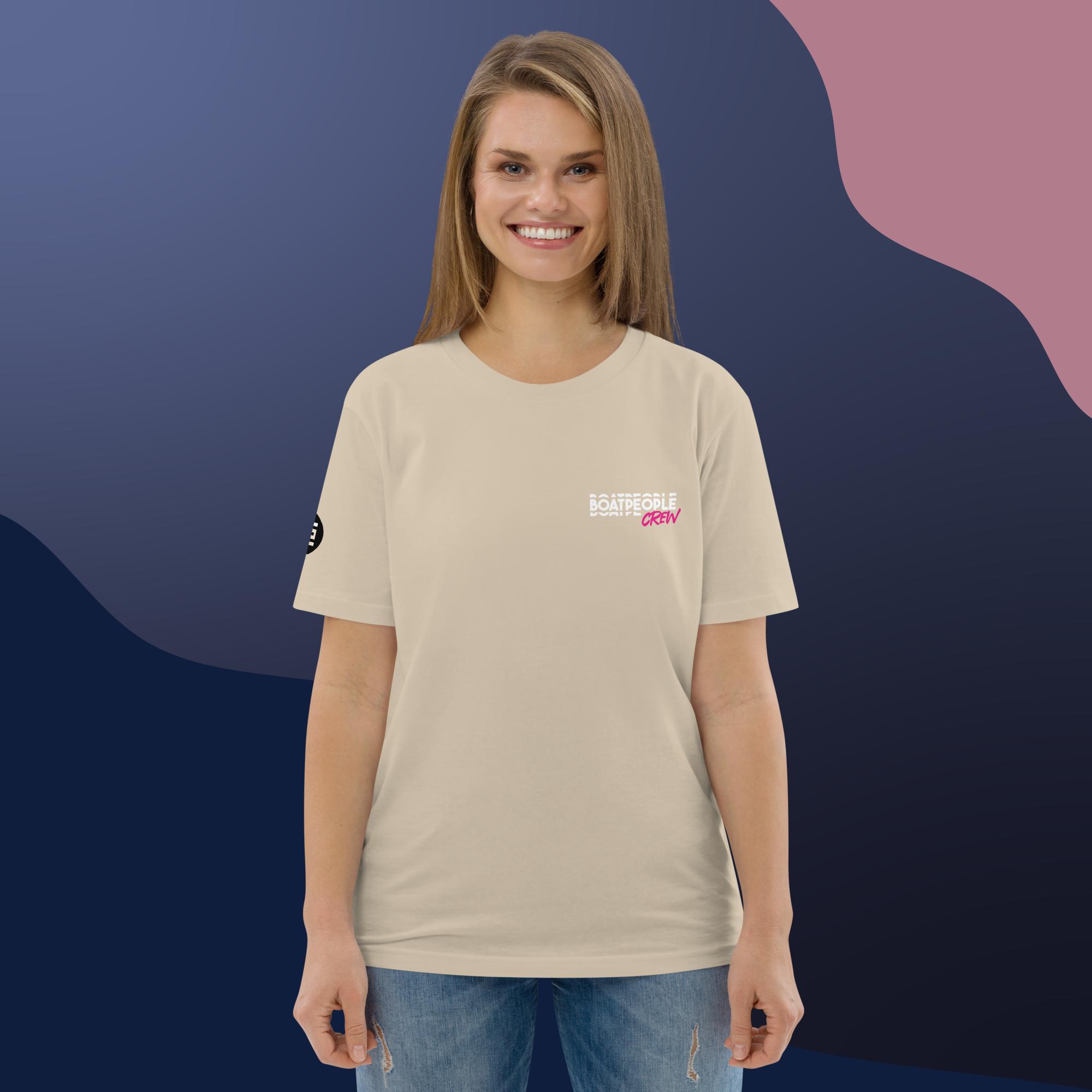 T-shirt unisexe bio BoatPeople 2026 Sable