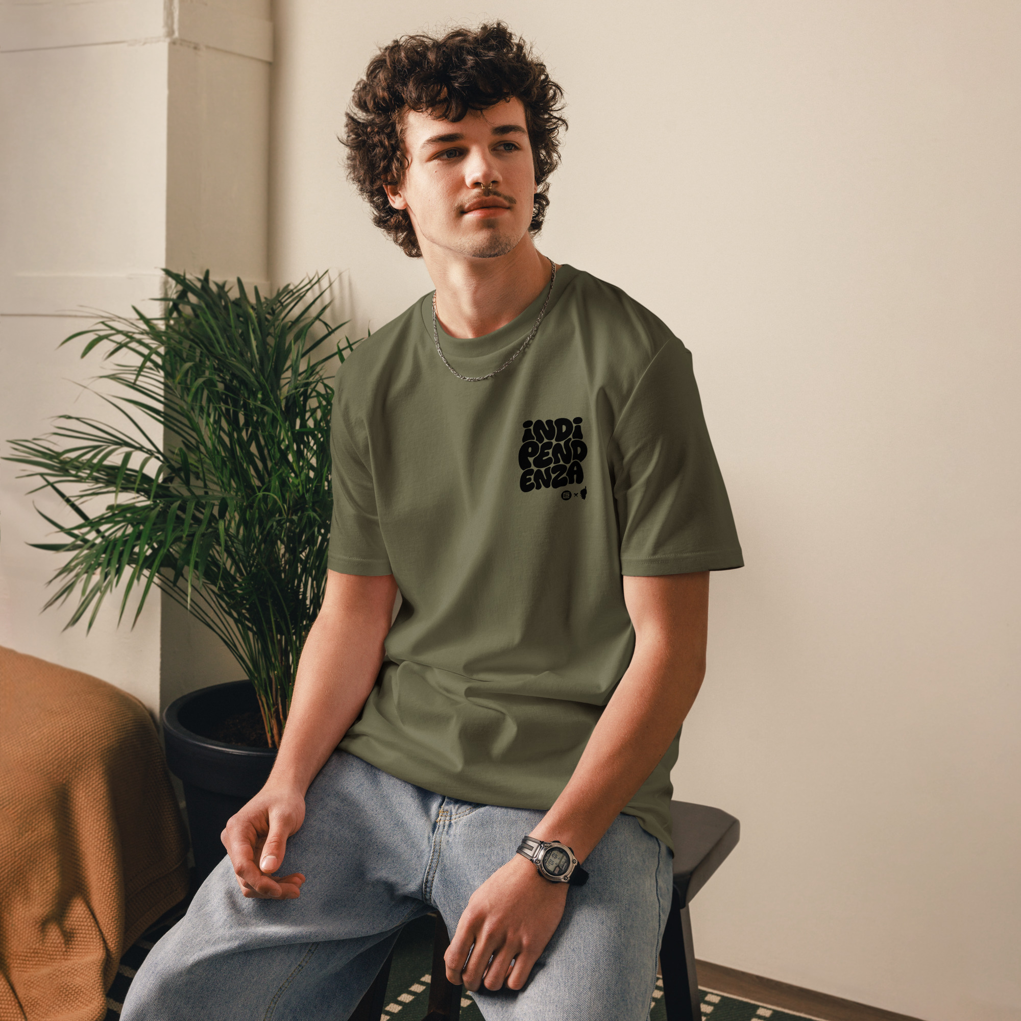 T-shirt bio Indipendenza KK-BLK