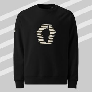 Sweat Macchia Col Rond Black & Sable