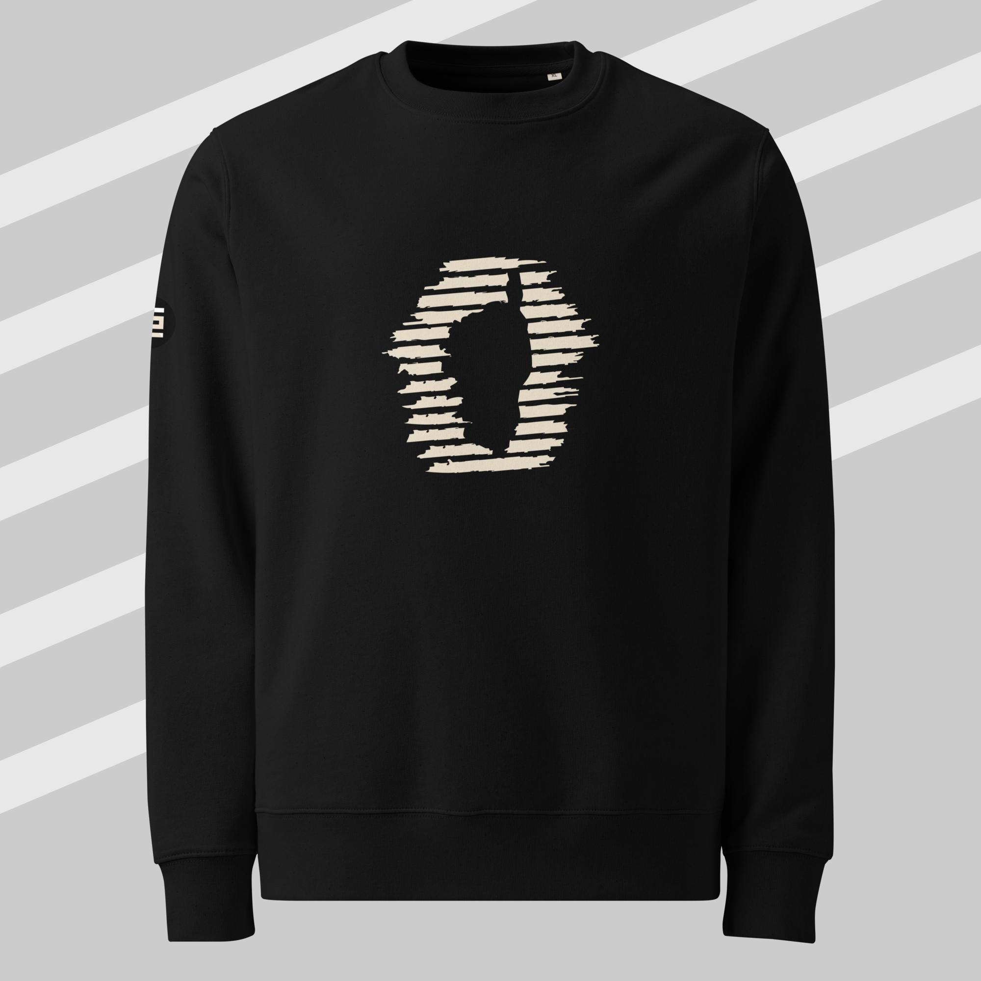 Sweat Macchia Col Rond Black & Sable
