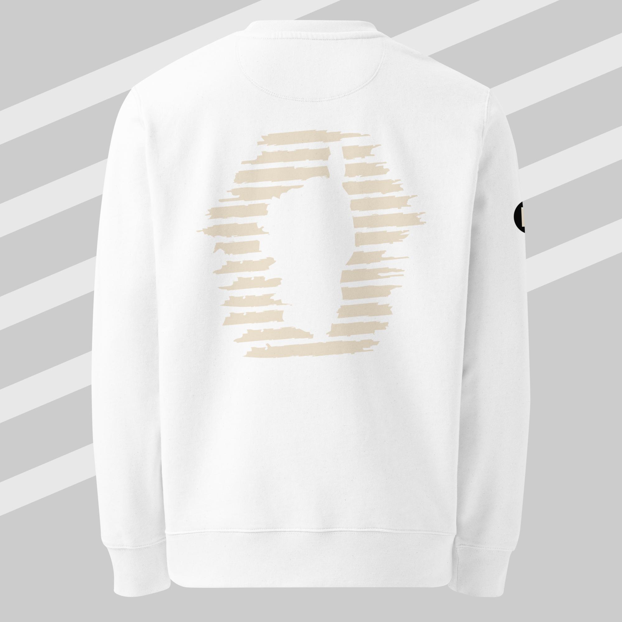 Sweat Macchia Col Rond White & Sable – Image 3
