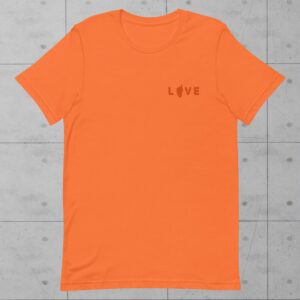 T-shirt Orange Love Corse